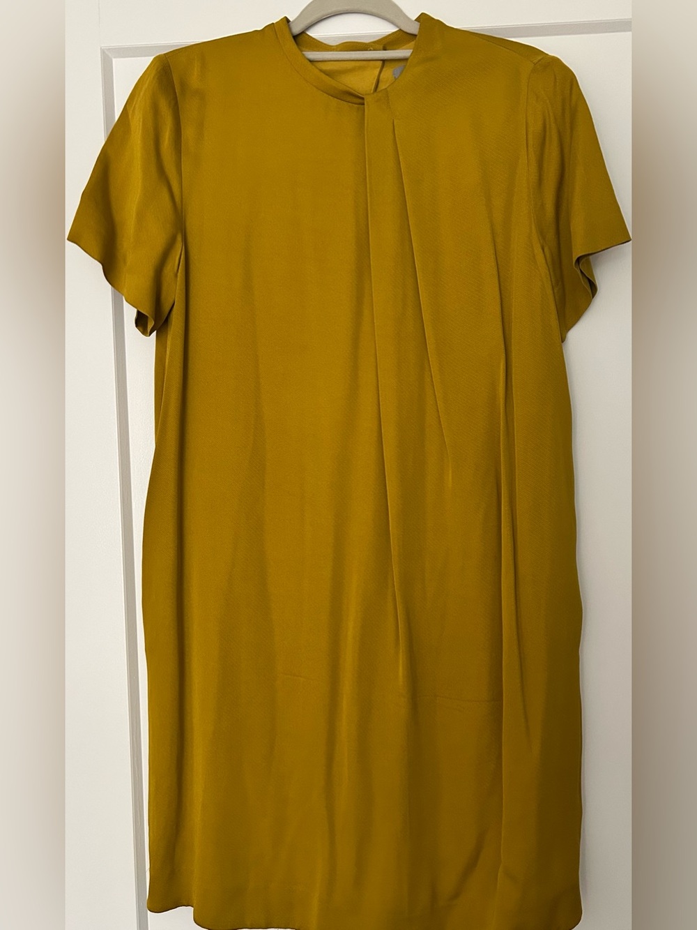 COS Mustard Midi Shift Dress